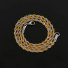 2/3/4/5/6mm Stainless Steel Twisted Rope Chain Long Necklace for Men Women Mixed Color Statement Punk Rock Metal Jewelry - Image 6