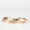 4mm Width Laser Engraved "I Love You To The Moon and Back " Personality Cuff Bangles Mantra Bracelets Men Women Gifts for Lovers - Image 1