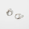 Anenjery Imitation Pearl Hoop Earrings for Women Round Wedding Party Ear Jewelry - Image 4