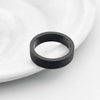 Simple 3mm 5mm Woman Men's Couple Black Titanium Ring Matte Finished Finger Ring Jewelry for Male Wedding Bands Gift - Image 5