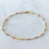 Gold Plated Multi Color Crystal Beads Anklet Chain Ankle Bracelet For Women Girl Summer Ankle Bracelet Boho Beach Foot Chain - Image 3
