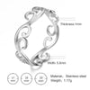 Retro Filigree Stainless Steel Ring Cutout Elegant Gold Color Finger Rings Jewelry Wedding Gift for Women Friend - Image 7