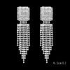 Long Tassel Drop Earrings for Women Silver Color Rhinestone Crystal Hanging Dangle Earring Bridal Wedding Jewelry - Image 50