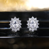 Full Zircon Stud Earrings for Women Blue/Purple/Red/Pink/Black/White/Green Oval CZ Wedding Female Jewelry - Image 17