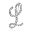 Rinhoo A-Z 26 Letter Word Cute Brooch For Women Men Rhinestone Crystal Silver Color Metal Pins Jewelry Accessories Birthday Gift - Image 14
