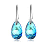 Women Water Drop Crystal Earrings Dangle Earring CZ Charm Bridal Wedding Engagement Jewelry Gifts - Image 1