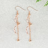Silver Spiral Wave Long Tassel Chain Ball Drop Earrings Women Banquet Party Jewelry Eardrop - Image 4