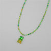 Gummy Bear Pendant Choker with Multicolor Resin Beads - Image 2