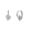 Crmya Gold Silver Filled Heart Hoop Earrings CZ Zircon Long Chain Stud Earings For Women Girls Jewelry - Image 35