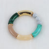 FishSheep Colorful Acrylic Bamboo Bracelets For Women Stretch Resin Beads Elbow Cuff Charm Bracelets Bangles Y2K Jewelry - Image 30