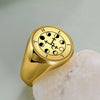 Lilith Seal Kabbalah Amulet Men Ring Night and Moon Demon Goddess Solomon Magic Golden Stainless Steel Rings Jewelry - Image 5