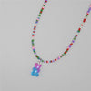 Gummy Bear Pendant Choker with Multicolor Resin Beads - Image 5