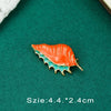 Vintage Palace Plant Flower Baroque Brooch Red Enamel Pearl Brooch Pin Woman Party Accessories - Image 16