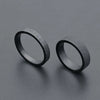 Simple 3mm 5mm Woman Men's Couple Black Titanium Ring Matte Finished Finger Ring Jewelry for Male Wedding Bands Gift - Image 3