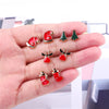 18/36/100Pairs Women Star Moon Small Plastic Stud Earrings Set Girl Children Cartoon Geometric Party Birthday Christmas Jewelry - Image 5