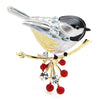 Multicolor Bird Brooch Pins Quality Enamel Ainmal Brooches Year Jewelry Gift Pyrrhula pyrrhula - Image 3