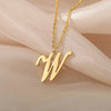 Dainty Initial Letter Necklaces For Women Gold Color Minimalist Stainless Steel Initial Necklace Wedding Jewelry Gift - Image 46