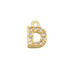7x8mm Brass Cubic Zirconia Crystal 26 Letter Charms Pendants for Women Necklace Earring Jewelry Accessories Model - Image 24