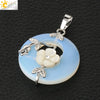 Jade Necklace Stones Pendant Flower Leaf Amethyst Rose Pink Quartz Black Onyx Crystal Donut Necklaces Jewelry - Image 10