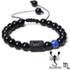 12 Constellation Zodiac Signs Bracelet Black Onyx Beads Cancer Leo Onyx Braided Bracelet for Women Men Couples Jewelry Gift - Image 9