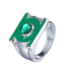 Superhero Green Lantern Ring Silver Plated Charm Jewelry For Men Replica Men Gifts - Image 3