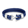 Navy Style Men Anchor Bracelet Woven Multilayer Leather Bracelets For Women Black Stainless Steel Sport Buckle - Image 20
