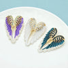Classic Rhinestone Angel Wings Brooch Pins 3 Colors Sparkling Jewelry Gift Feather Brooches - Image 6