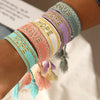 Bohemia Embroidery Letters Woven Tassel Bracelet For Women Handmade Adjustable Rope Braided Bracelet Retro Jewelry Gift - Image 49
