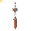 Csja Stone Pendant Merkaba Locket Pendulum Hexagonal Prism Crystal Long Pendants for Necklaces Women Jewelry - Image 10