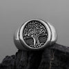 Stainless Steel Tree of Life Signet Ring Classic Men's Viking Amulet Ring Nordic Jewelry Gift - Image 5