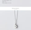 Modian Luminous CZ Snowflake Sterling Silver 925 Pendant Necklace for Women Link Chain Wedding Original Jewelry