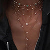 Boho Multi-level Crystal Geometry Star Moon Lock Necklace For Women Vintage Pendants Necklaces Chokers Jewelry Gift - Image 19