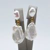 Baroque Women's Earrings Drop Shape White Freshwater Pearl Pendant Handmade Jewelry - Image 8