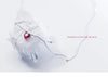 Modian 100% 925 Sterling Silver Red CZ Heart Necklace Pendant  for Women Short Necklaces France Style 2020 Mode Collar Bijoux