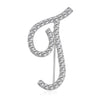 Rinhoo A-Z 26 Letter Word Cute Brooch For Women Men Rhinestone Crystal Silver Color Metal Pins Jewelry Accessories Birthday Gift - Image 11