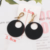 Cool Black Color Flower Drop Earrings for Women Geometry Round Heart Leaf Butterfly Crystal Party Jewelry Summer Gift - Image 21