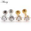 1pc 16G Star Zircon Stainless steel Lip Labret Rings Prong Setting Ear Tragus Cartilage Earrings Piercing Body Jewelry - Image 2