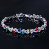 Pera 5 Colors Options Ladies Silver Plated Cubic Zirconia Royal Blue Tennis Bracelets Jewelry for Women Party Gift - Image 10