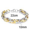 Double Layer Chain Bracelets for Men Stainless Steel Punk Jewelry Antique Christmas Gift Foxtail Male Pulseira Accessory - Image 13