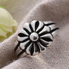 Jewelry Elegant Sunflower Thai Silver Ladies Open Ring Women Birthday Gift Sell No Fade - Image 3