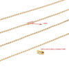 2M Stainless Steel 1.6MM/2.0MM/2.4MM Gold Beads Ball Chains for Men Women Necklace Making with 10pcs Matching Connectors - Image 8