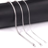 LUXUSTEEL1MM/2MM/3MM Round Snake Chain Necklace For Women Men Golden Stainless Steel Herringbone Choker Jewelry Gift - Image 4