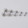 5Pcs 2.5/3/4/5/6mm Balls Cartilage Helix Ear Piercings Tragus Ball Studs Surgical Steel Barbell Earring Body Jewelry 16G - Image 1