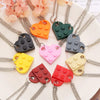 2Pcs Heart Brick Couples Love Necklace For Lovers Women Men Lego Elements Friends Necklaces Valentines Gift Jewelry - Image 1