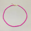 Colorful Beaded Choker Necklace with Adjustable String - Image 2