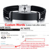 Multi Layer Leather Bracelets for Men Women Customizable Engraving Stainless Steel Personalized Bangle,Fathers Day Dad Gift - Image 9