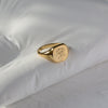 Stainless Steel Pvd Gold Plated Engraved Butterfly Peony Flower Signet Rings For Women Ring Jewelry - Image 8