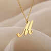 Dainty Initial Letter Necklaces For Women Gold Color Minimalist Stainless Steel Initial Necklace Wedding Jewelry Gift - Image 36