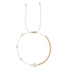 Simple Thin Bracelet Shell A-Z Initial Letter Charm Bracelets Jewelry for Women Gold Color Miyuki Beads - Image 29