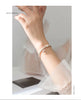 Modian Shining Zircon Cute Mermaid Tail Pearl Starnd Bracelet for Women 925 Sterling Silver Bracelet Fine Jewelry Gift